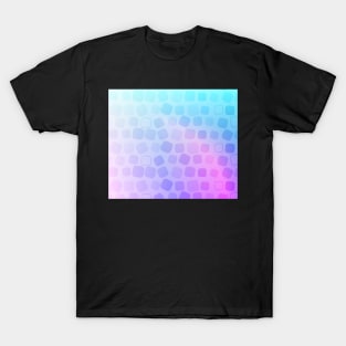 Cute soft pastel square pink purple and blue pattern T-Shirt